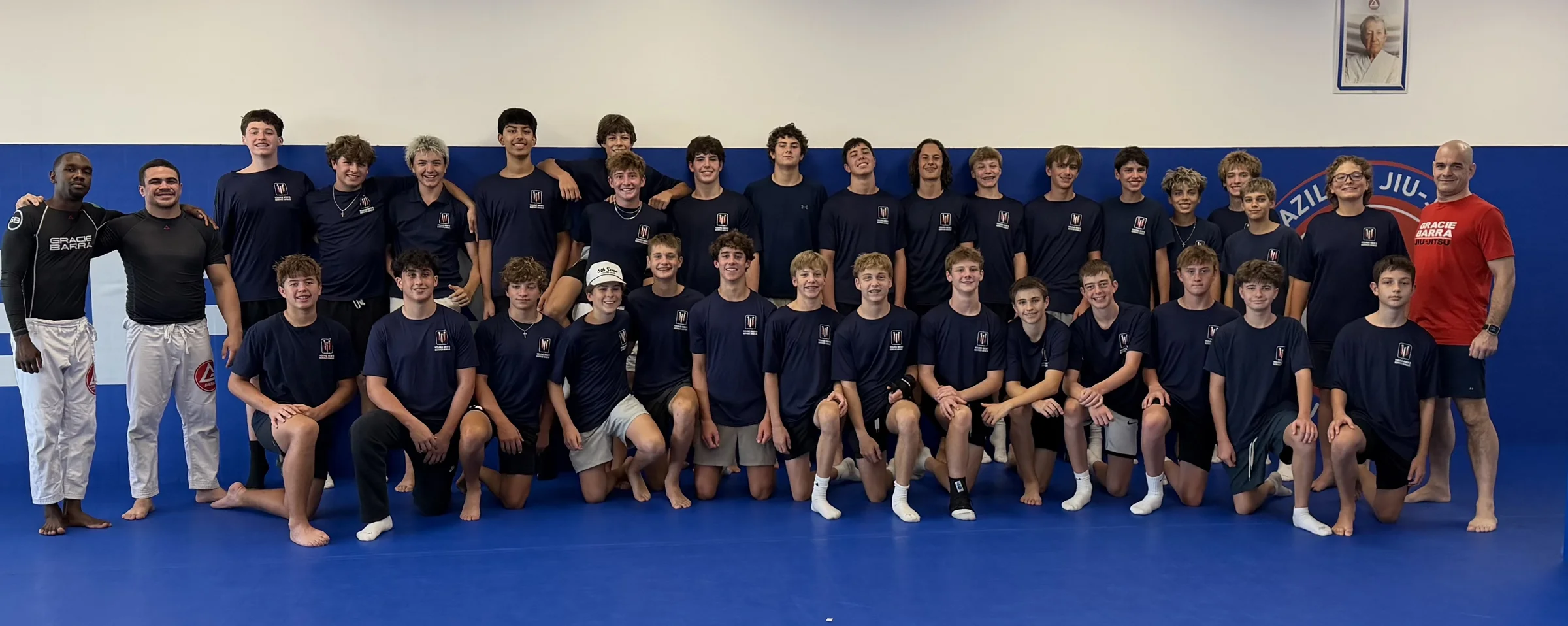 Teen jiu-jitsu team at Gracie Barra Coppell